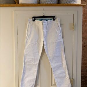 Cherry LA White Straight-Leg Pants